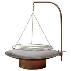 SvenskaV Grace Feuerschale Ø58cm Inkl. Schwenkgrill Edelstahl Ø45cm -Gartenmöbel Geschäft 1016865 3