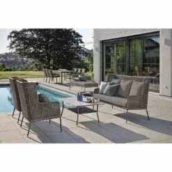 Stern Greta 3-Sitzersofa Aluminium/Rope Anthrazit/Platin/Seidengrau -Gartenmöbel Geschäft 1027469 5
