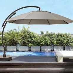 Sun Garden Easy Sun Ampelschirm Ø375 Cm Aluminium Anthrazit/Taupe 5 Sun Garden Easy Sun Ampelschirm Ø375 Cm Aluminium Anthrazit/Taupe -Gartenmöbel Geschäft 1060997 2