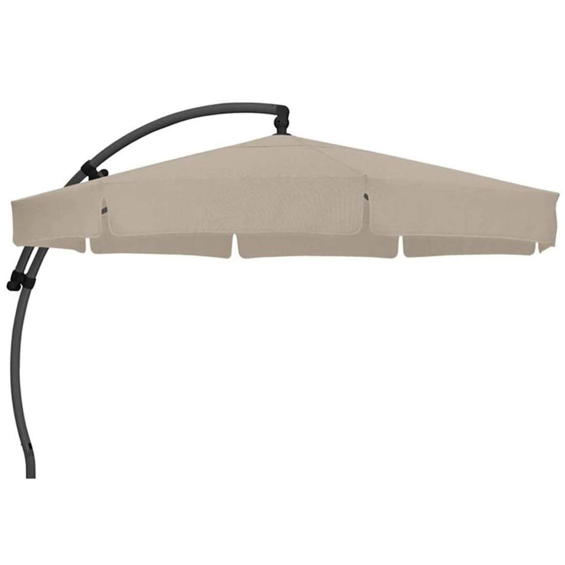 Sun Garden Easy Sun Ampelschirm Ø350 Cm Aluminium Taupe 3 Sun Garden Easy Sun Ampelschirm Ø350 Cm Aluminium Taupe