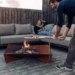 Höfats TRIPLE Grillrost Ø55cm Edelstahl Silber -Gartenmöbel Geschäft 1062009 4