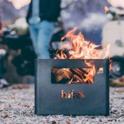 Höfats BEER BOX Feuerkorb Corten-Stahl Schwarz -Gartenmöbel Geschäft 1062064 3
