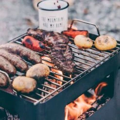 Höfats BEER BOX Feuerkorb Corten-Stahl Schwarz -Gartenmöbel Geschäft 1062064 4
