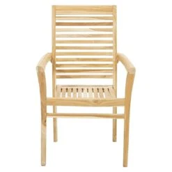 Ploß Pittsburgh Stapelsessel Eco Teak Teak Natur -Gartenmöbel Geschäft 1086517 3