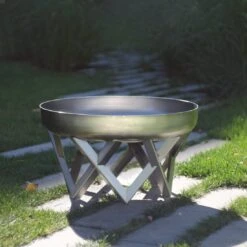 SvenskaV Venta Design-Feuerschale Ø63cm Edelstahl -Gartenmöbel Geschäft 1093964 5