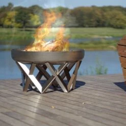 SvenskaV Venta Design-Feuerschale Ø63cm Edelstahl -Gartenmöbel Geschäft 1093964 6