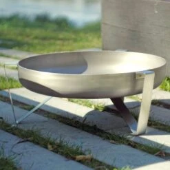 SvenskaV VOMA Feuerschale 66,5x67,5x25cm Unterbau Edelstahl -Gartenmöbel Geschäft 1094008 5