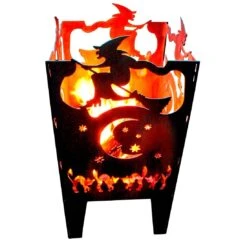 SvenskaV Hexe Feuerkorb Rohstahl 30,5x32,0x47cm