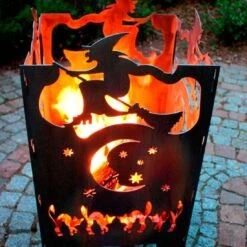 SvenskaV Hexe Feuerkorb Rohstahl 30,5x32,0x47cm -Gartenmöbel Geschäft 1094019 5