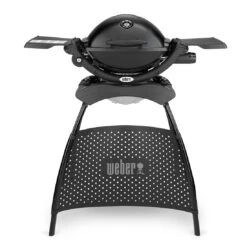 Weber Gasgrill Q 1200 Black Line Mit Stand Schwarz