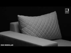 Kettler Ego Modular Ecklounge 7tlg. Sunbrella Silber/Hellgrau Meliert -Gartenmöbel Geschäft 1107032 v 1708