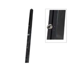 Nesling Sonnensegelzubehör Stahlpfosten 7x7x250cm Mit Verstellbarer Öse -Gartenmöbel Geschäft 1108682 2