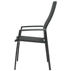 Stern Kari Hochlehner-Stapelsessel Aluminium/Textilene Anthrazit/Karbon -Gartenmöbel Geschäft 1109122 4