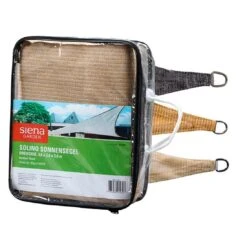 Siena Garden Solino Sonnensegel 3-eckig 360 Cm HDPE Sand -Gartenmöbel Geschäft 1119616 4