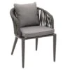 OUTLIV. Ciff Diningsessel Aluminium/Rope Anthrazit/Dark Grey -Gartenmöbel Geschäft 1171987 1