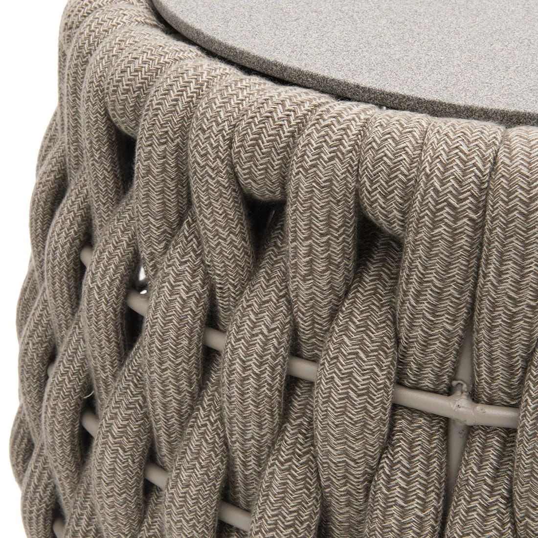 OUTLIV. Leon Beistelltisch Ø57x46cm Rope/Spraystone Beige 5 OUTLIV. Leon Beistelltisch Ø57x46cm Rope/Spraystone Beige – Bild 3