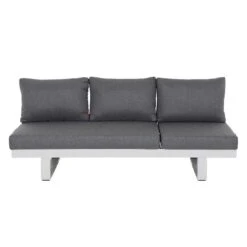 Siena Garden Avenia Loungebank 3-Sitzer Aluminium/Polypropylen Weiß Matt/Grau -Gartenmöbel Geschäft 1186914 8