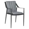 Stern Vanda Diningsessel Aluminium/Outdoorstoff Anthrazit/Seidengrau -Gartenmöbel Geschäft 1198387 1