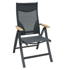 LifestyleGarden Pelen Klappsessel Aluminium/Textilene Batman Black