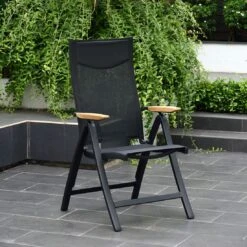 LifestyleGarden Pelen Klappsessel Aluminium/Textilene Batman Black -Gartenmöbel Geschäft 1203942 3