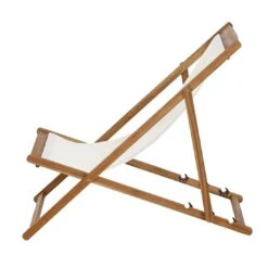 Siena Garden Aviro Liegestuhl Akazie/Polyester Natur/Ecru -Gartenmöbel Geschäft 1204448 3