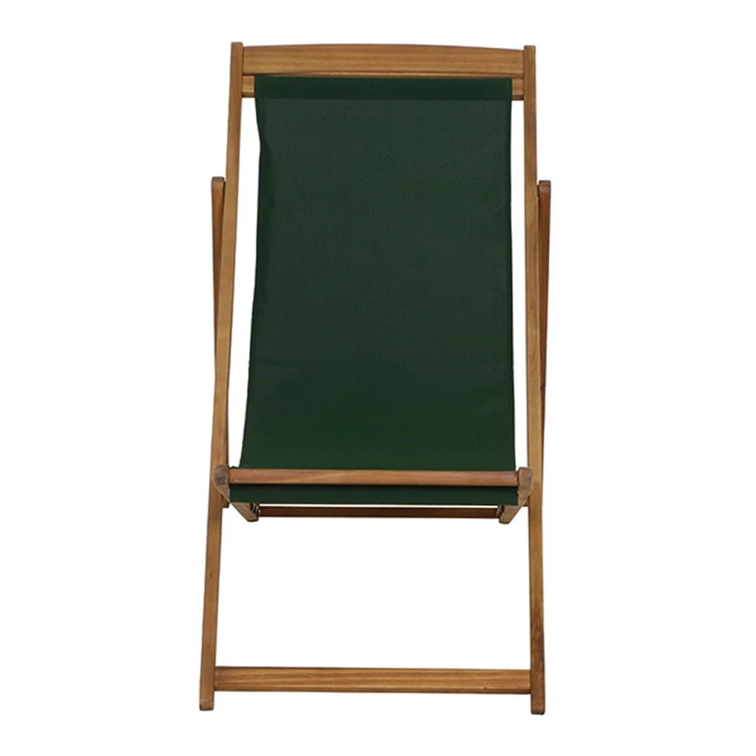 Siena Garden Aviro Liegestuhl Akazie/Polyester Natur/Grün 4 Siena Garden Aviro Liegestuhl Akazie/Polyester Natur/Grün – Bild 2