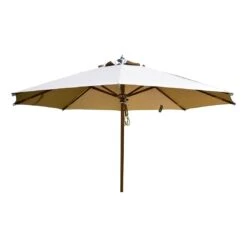 Zebra Volta Novo Sonnenschirm Ø350cm Holz/Olefin Taupe