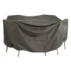 Stern Gartentisch Schutzhülle Ø110cm Polyester Grau -Gartenmöbel Geschäft 1212016 1