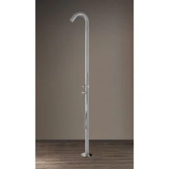 Ideal Sylt Gartendusche Warmwasser V2A Edelstahl -Gartenmöbel Geschäft 1224633 2