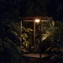 Suns Coco XL Akku-Solarleuchte Aluminium/Teak Matt Royal Grey/Teak Natur -Gartenmöbel Geschäft 1231684 2