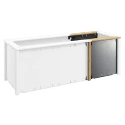 DJES Hochbeet Verlängerungsset Kurz Stahl/Fichte Grau -Gartenmöbel Geschäft 1234291 5