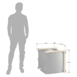 DJES Hochbeet Verlängerungsset Kurz Stahl/Fichte Grau -Gartenmöbel Geschäft 1234291 6