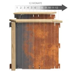 DJES Hochbeet Verlängerungsset Kurz Stahl/Fichte Grau -Gartenmöbel Geschäft 1234291 7