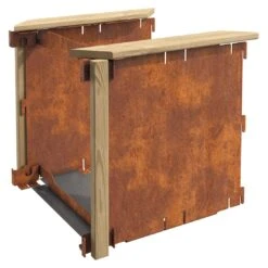 DJES Hochbeet Verlängerungsset Kurz Stahl/Fichte Grau -Gartenmöbel Geschäft 1234291 8