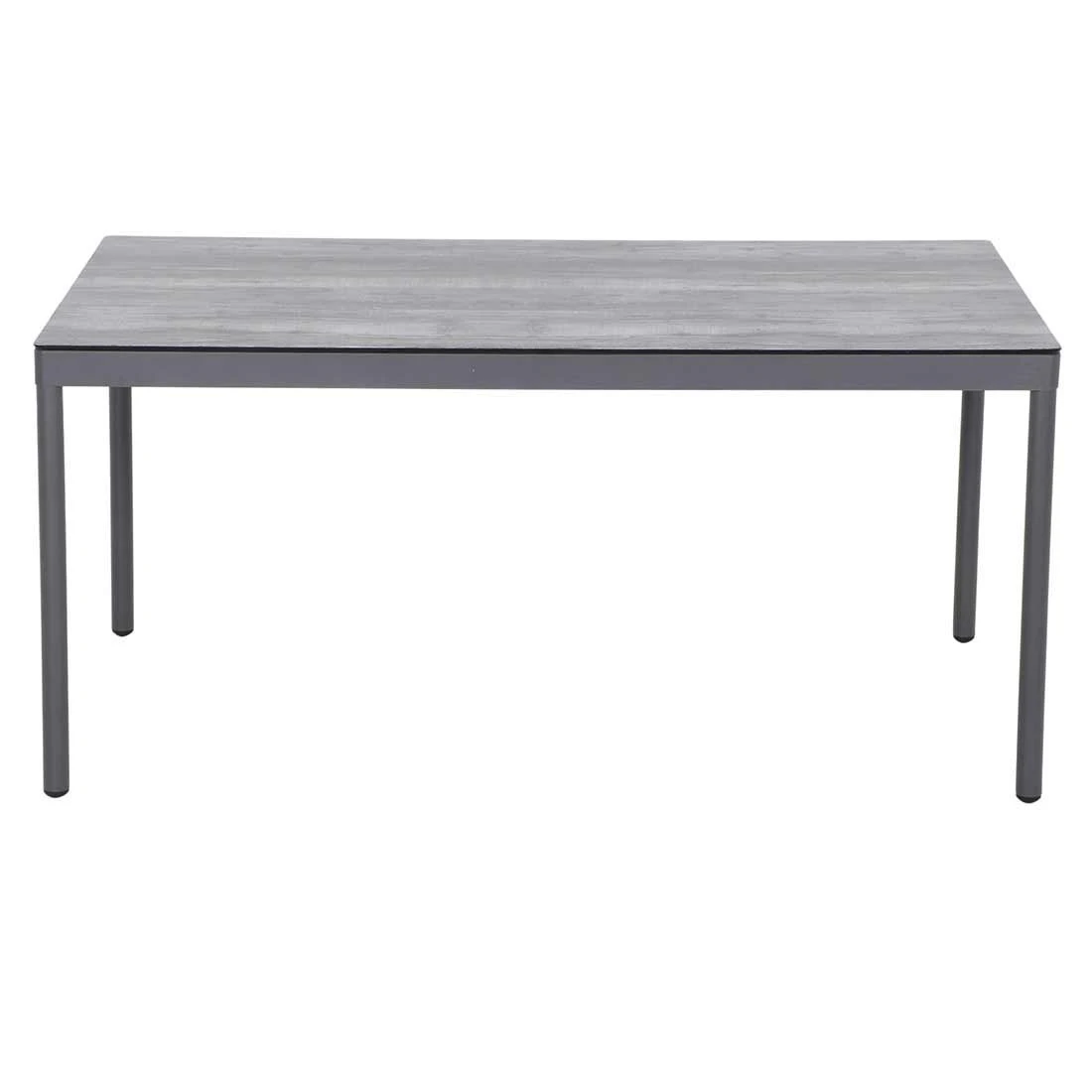 Siena Garden Carim Gartentisch 140x80cm Aluminium/Glas Graphit/Woodlook 4 Siena Garden Carim Gartentisch 140x80cm Aluminium/Glas Graphit/Woodlook – Bild 2