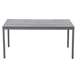 Siena Garden Carim Gartentisch 140x80cm Aluminium/Glas Graphit/Woodlook 13 Siena Garden Carim Gartentisch 140x80cm Aluminium/Glas Graphit/Woodlook -Gartenmöbel Geschäft 1246622 4