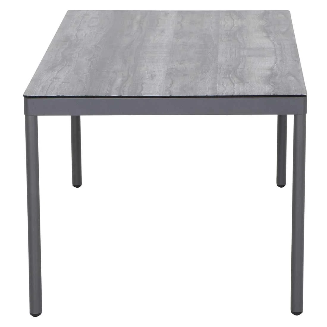 Siena Garden Carim Gartentisch 140x80cm Aluminium/Glas Graphit/Woodlook 7 Siena Garden Carim Gartentisch 140x80cm Aluminium/Glas Graphit/Woodlook – Bild 5