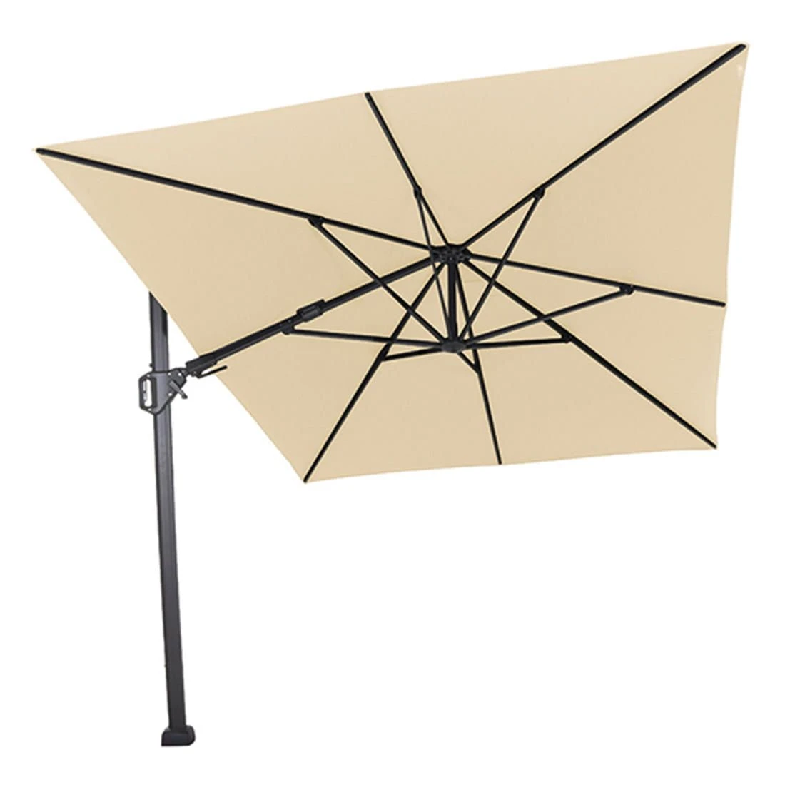 Siena Garden Sunset N+ Ampelschirm 350x260 Cm Anthrazit/Ecru 5 Siena Garden Sunset N+ Ampelschirm 350x260 Cm Anthrazit/Ecru – Bild 3