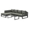 Garden Impressions Esmee Ecklounge 3-tlg. Aluminium/Polster Carbon Black/Mystic Grey