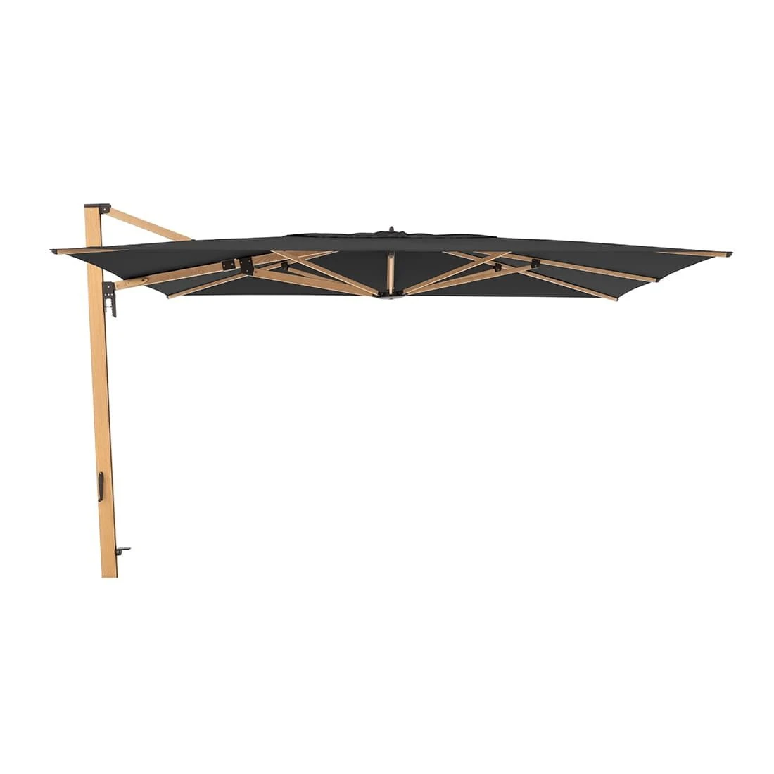 Doppler Alu-Wood Ampelschirm 400x300cm Holzoptik/Alu -840 Anthrazit 3 Doppler Alu-Wood Ampelschirm 400x300cm Holzoptik/Alu -840 Anthrazit