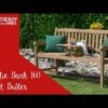 DeVries Woodie Trend Butler Gartenbank 150cm Teak -Gartenmöbel Geschäft 1248580 v 1992
