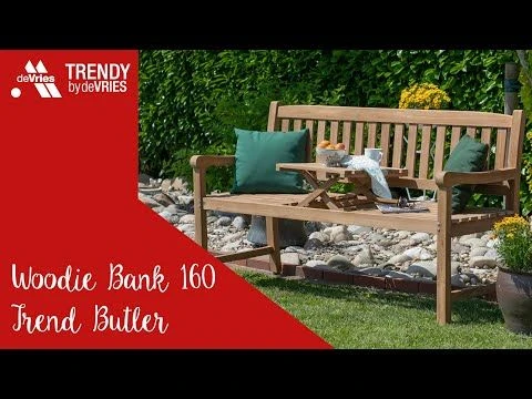 DeVries Woodie Trend Butler Gartenbank 150cm Teak