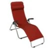 Sungörl Dreamliner Bäderliege Aluminium/Olefin Silber/Kabana Red -Gartenmöbel Geschäft 1253860 1