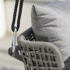 Stern Greta Schaukel Aluminium/Rope Inklusive Kissen Anthrazit/Platin/Seidengrau -Gartenmöbel Geschäft 1258722 4