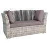 Zebra Jack Junior Gartensofa 2-tlg. Geflecht White-Cream/Parker Stripes