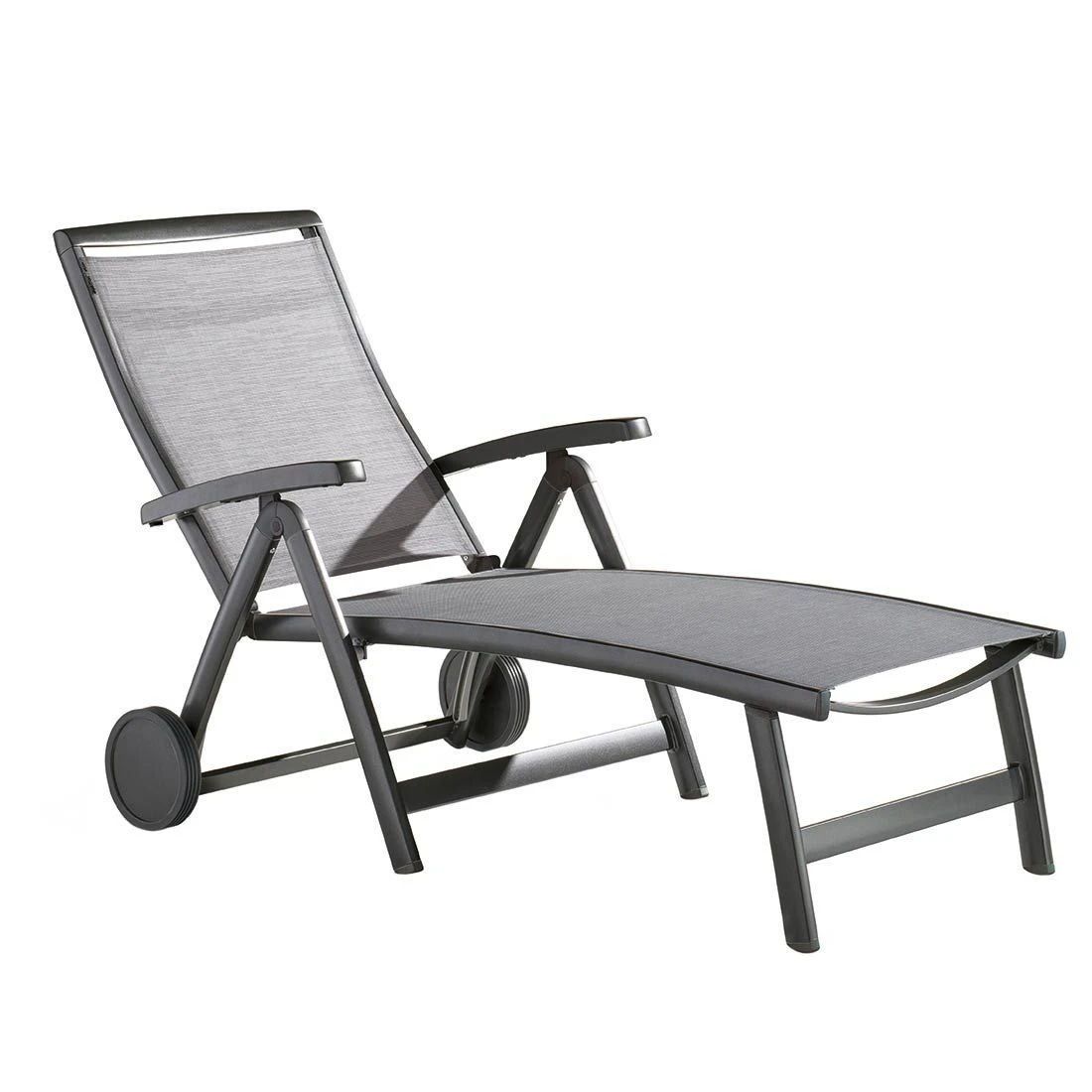 Sieger Royal Gartenliege Aluminium/Textilene Eisengrau/Hellgrau 3 Sieger Royal Gartenliege Aluminium/Textilene Eisengrau/Hellgrau