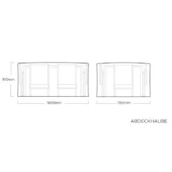 Kettler Gartenmöbel-Set Schutzhülle Grau-Silber -Gartenmöbel Geschäft 1270998 4