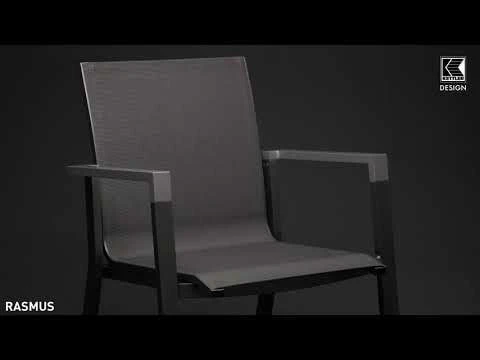 Kettler Rasmus Stapelsessel Aluminium/Outdoorgewebe Anthrazit/Charcoal 3 Kettler Rasmus Stapelsessel Aluminium/Outdoorgewebe Anthrazit/Charcoal