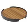 Zebra Carry Tablett Ø45 Cm Aluminium Graphit/Teak -Gartenmöbel Geschäft 1290094 1