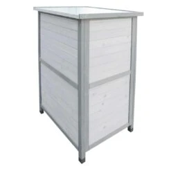 Habau Gartenschrank Flachdach Mit Zinkblech 76x56x114 Cm -Gartenmöbel Geschäft 1294032 3